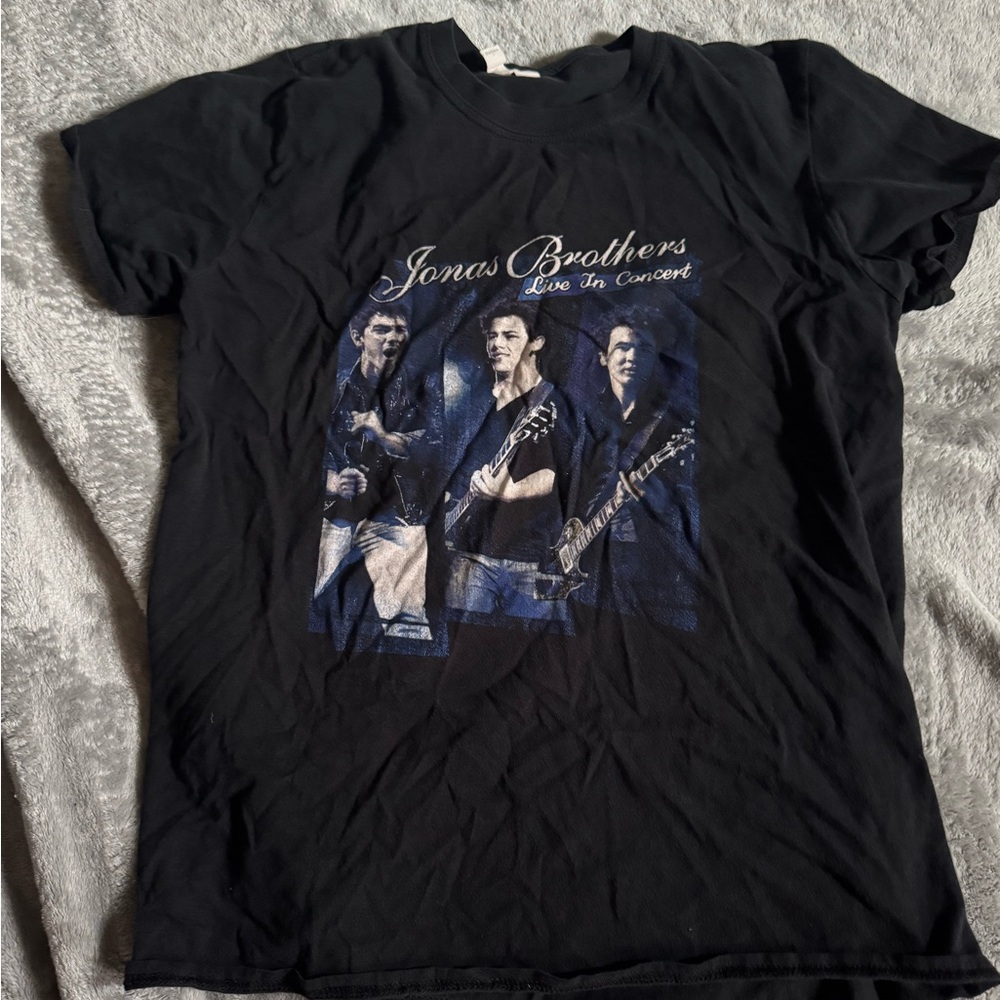 Jonas Brothers Black Concert Graphic Tee